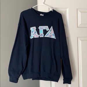 Alpha Gamma Delta sorority sweater